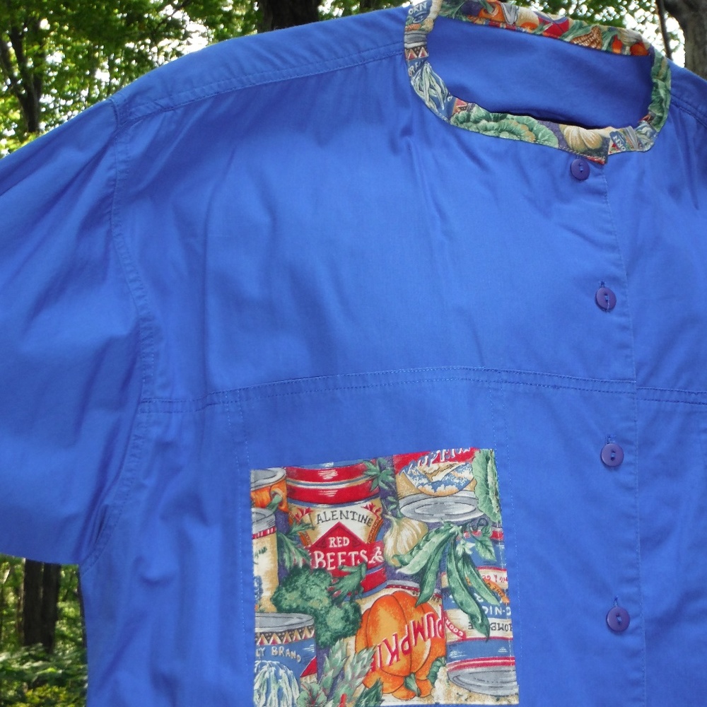 Farmer's Market Comfy Blue 2X Banded Collar